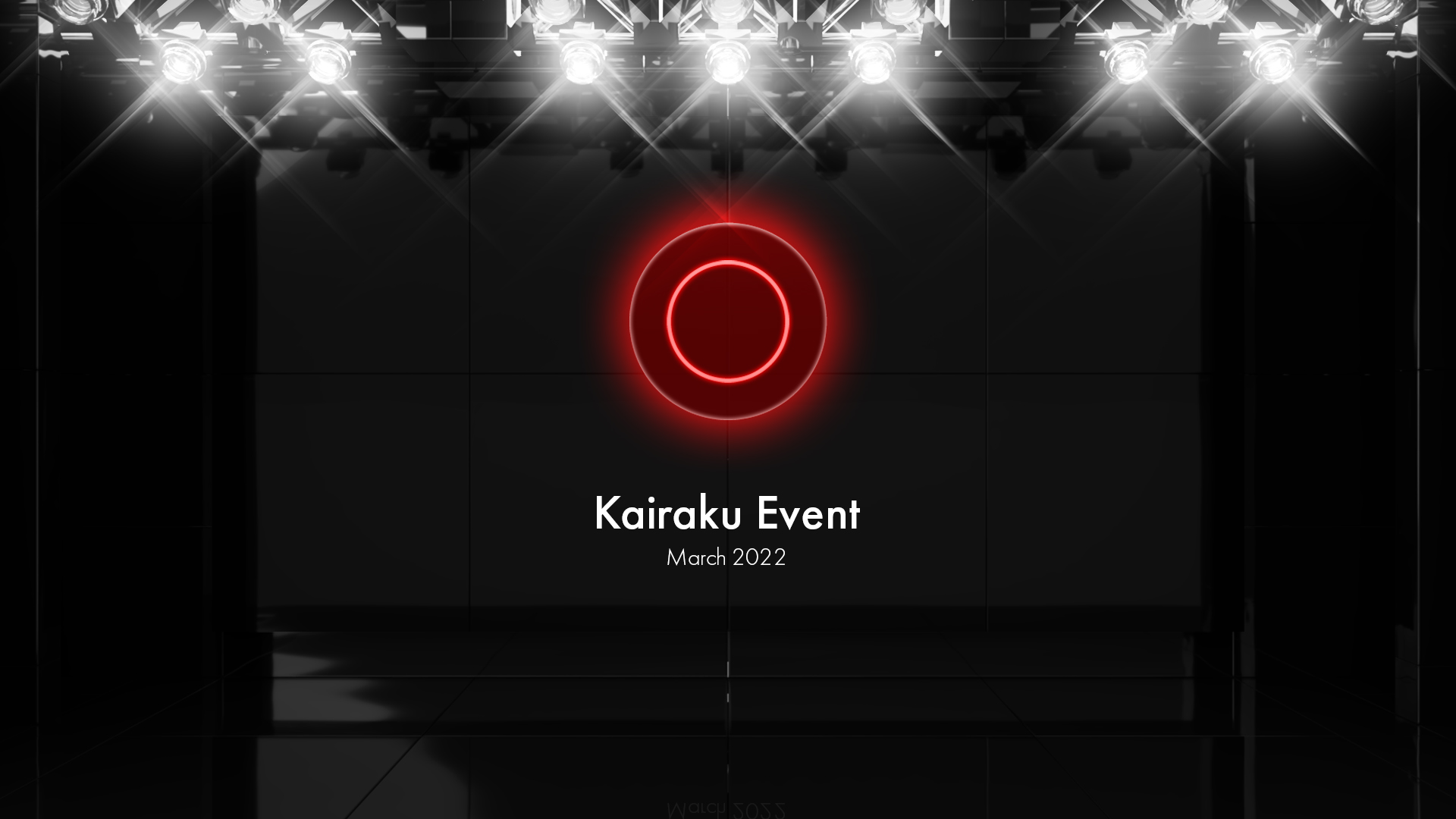 開催直前のステージ