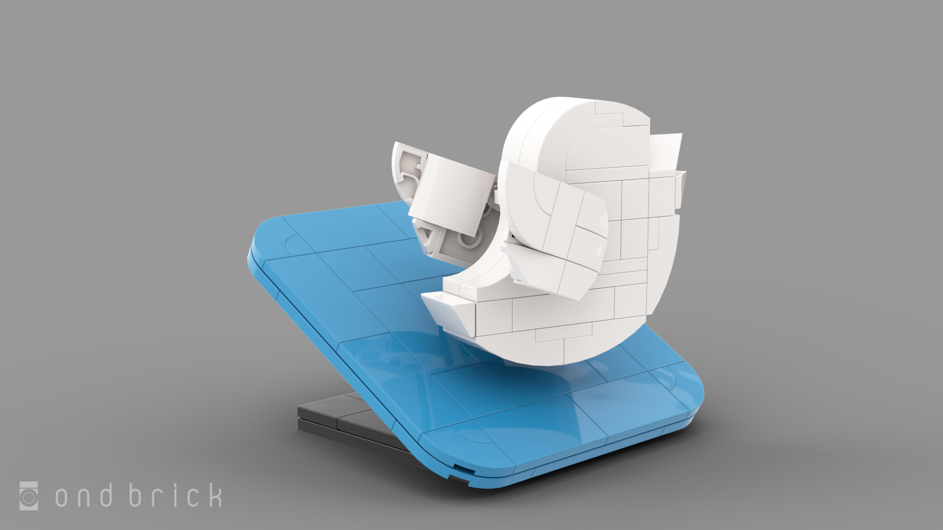 レゴで再現したTwitterのアイコン